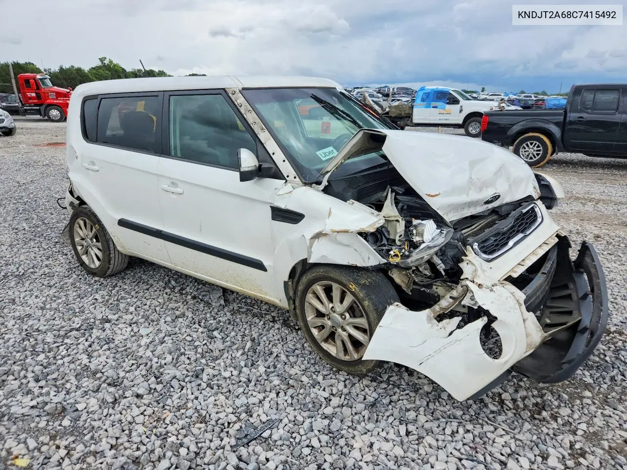 2012 Kia Soul + VIN: KNDJT2A68C7415492 Lot: 60977396