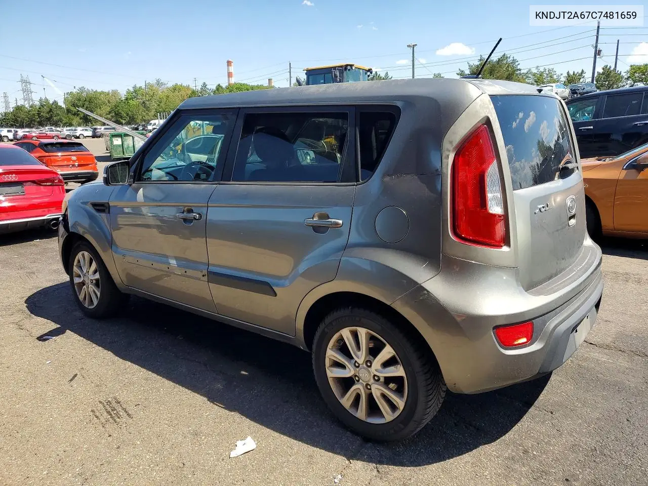 2012 Kia Soul + VIN: KNDJT2A67C7481659 Lot: 61127726