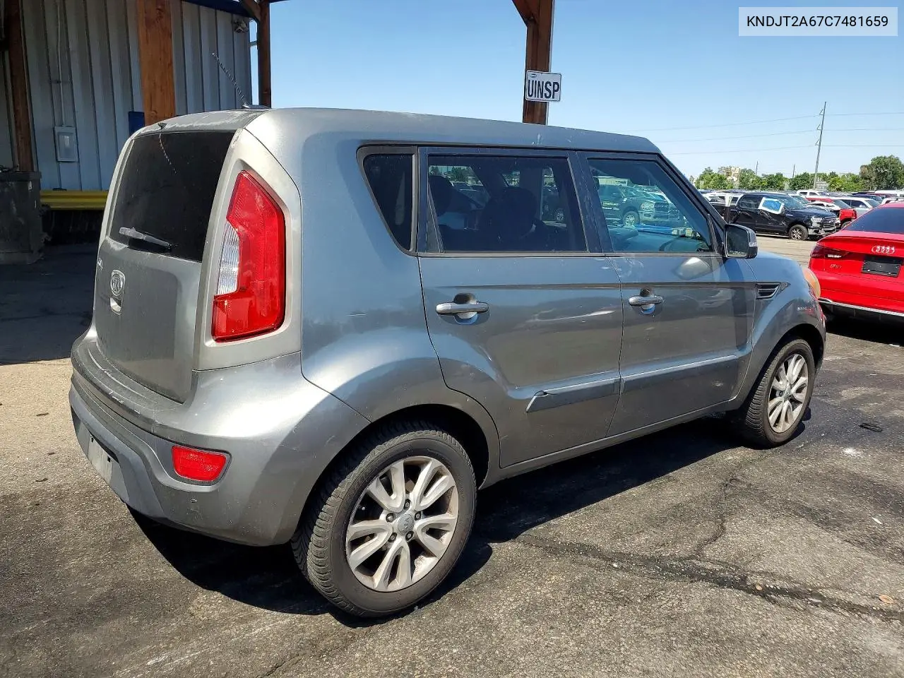 2012 Kia Soul + VIN: KNDJT2A67C7481659 Lot: 61127726