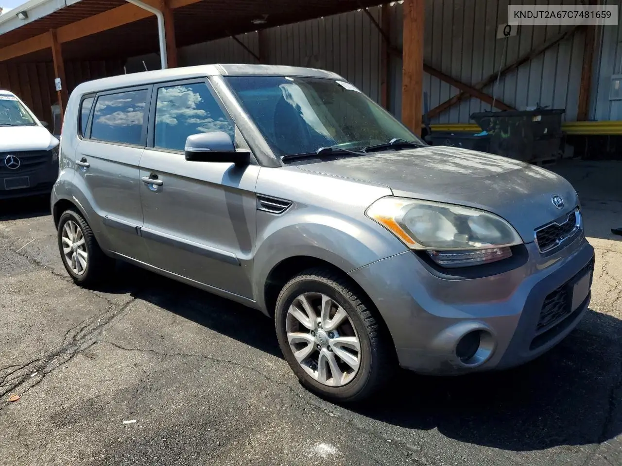 2012 Kia Soul + VIN: KNDJT2A67C7481659 Lot: 61127726