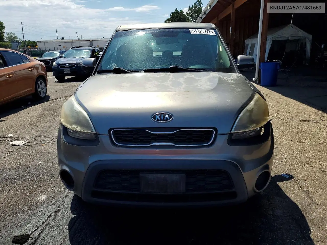 2012 Kia Soul + VIN: KNDJT2A67C7481659 Lot: 61127726