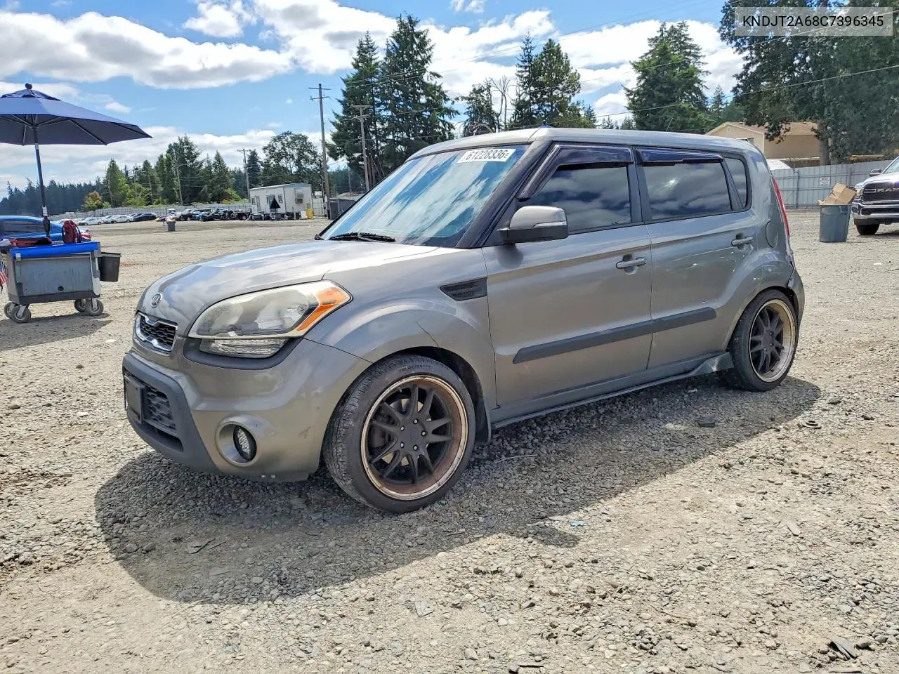2012 Kia Soul + VIN: KNDJT2A68C7396345 Lot: 61228336