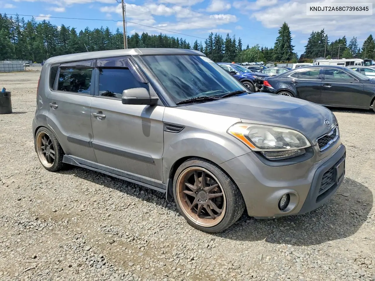 2012 Kia Soul + VIN: KNDJT2A68C7396345 Lot: 61228336