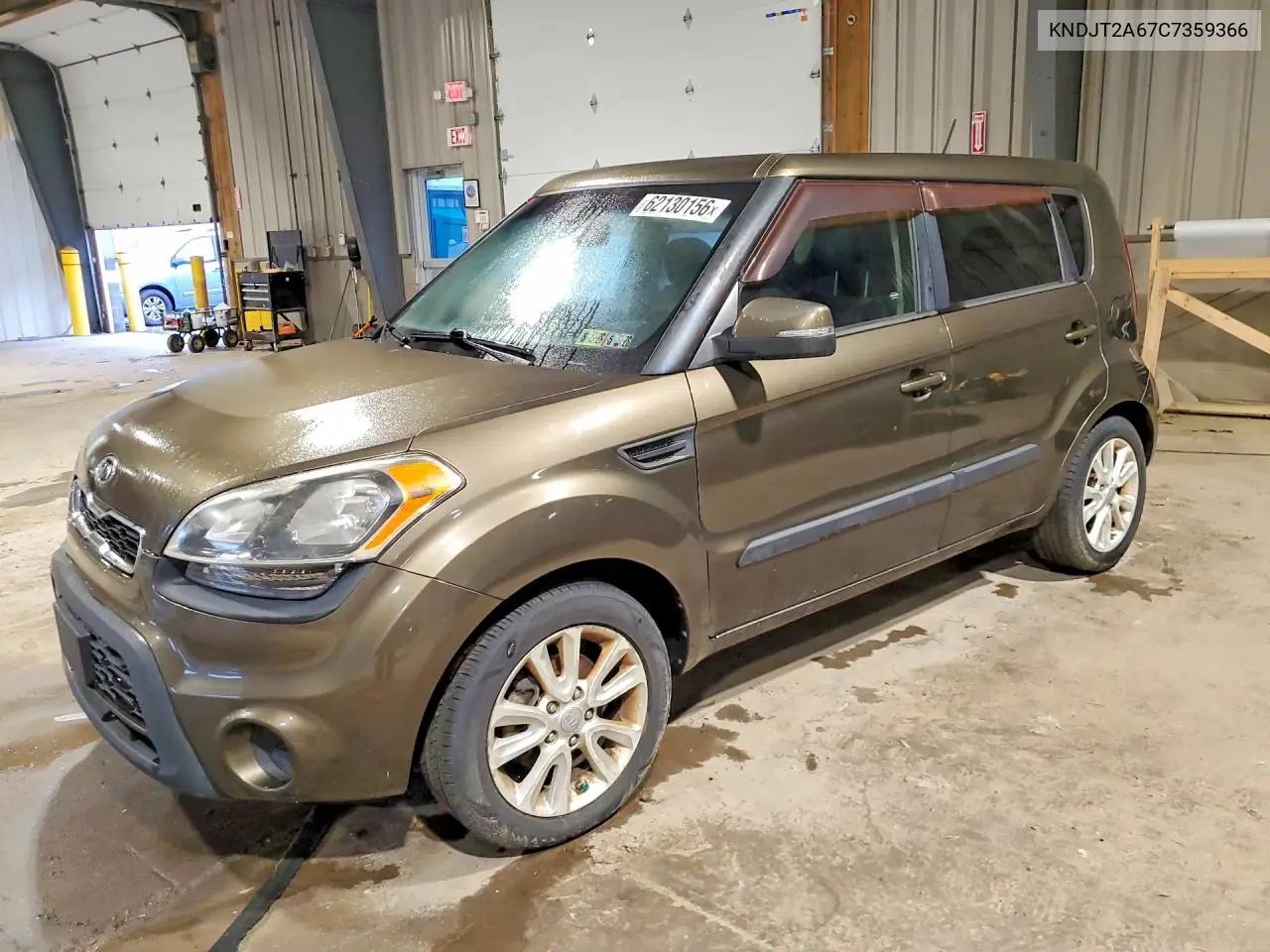 2012 Kia Soul + VIN: KNDJT2A67C7359366 Lot: 62130156