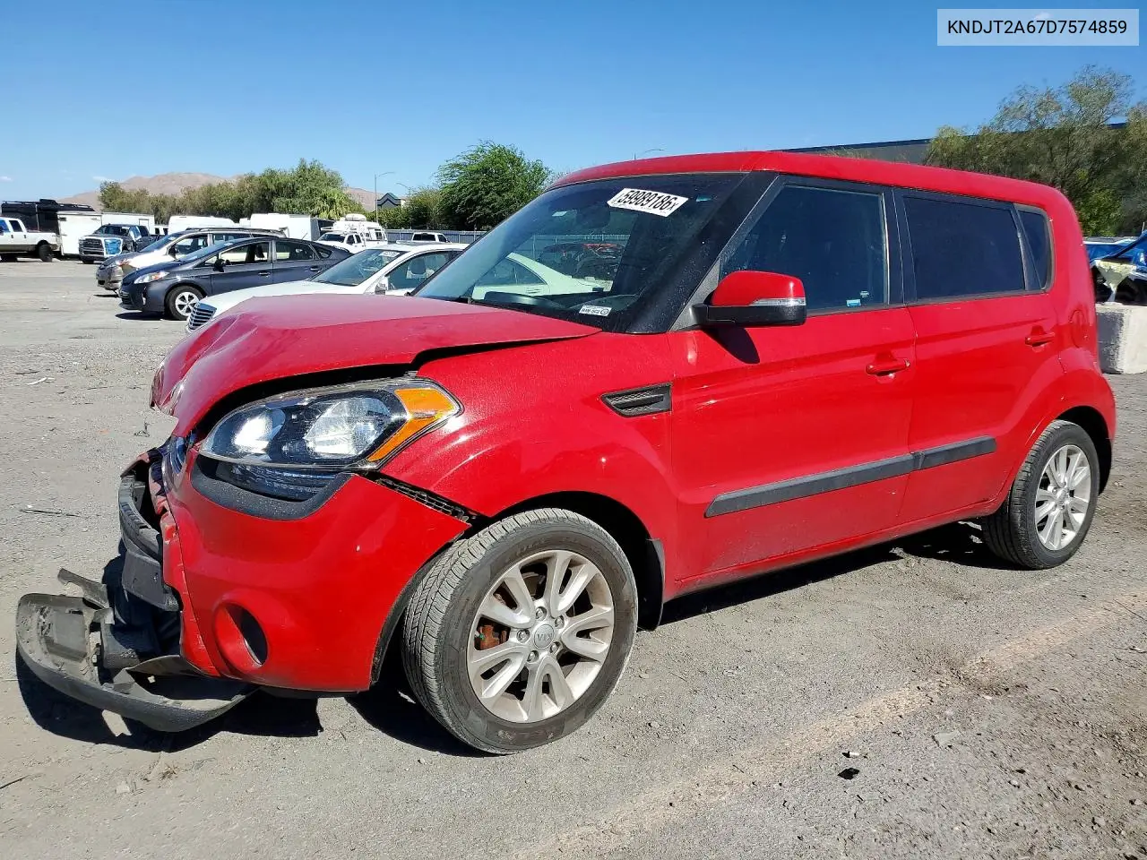 2013 Kia Soul VIN: KNDJT2A67D7574859 Lot: 59989186