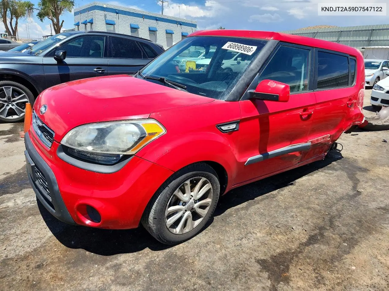 2013 Kia Soul Base VIN: KNDJT2A59D7547122 Lot: 60898906