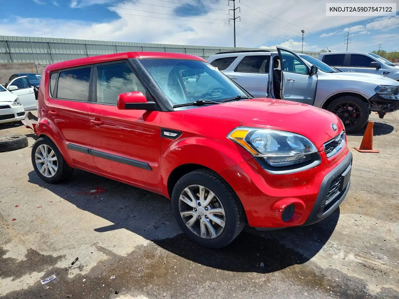 2013 Kia Soul Base VIN: KNDJT2A59D7547122 Lot: 60898906