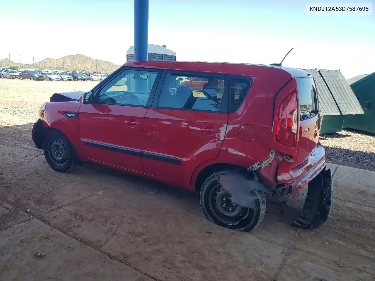 2013 Kia Soul Base VIN: KNDJT2A53D7587695 Lot: 61803286
