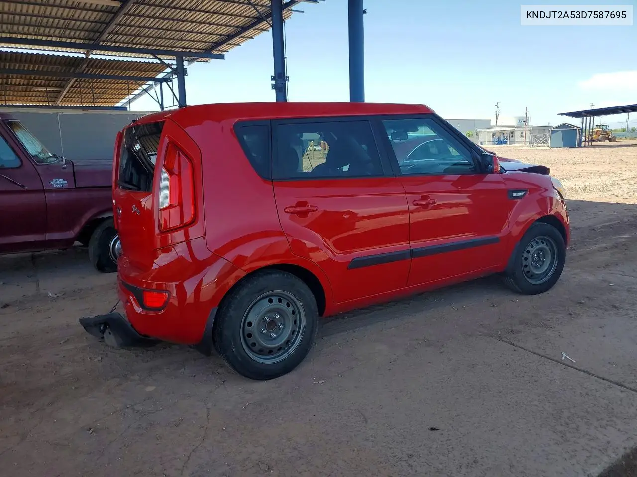 2013 Kia Soul Base VIN: KNDJT2A53D7587695 Lot: 61803286