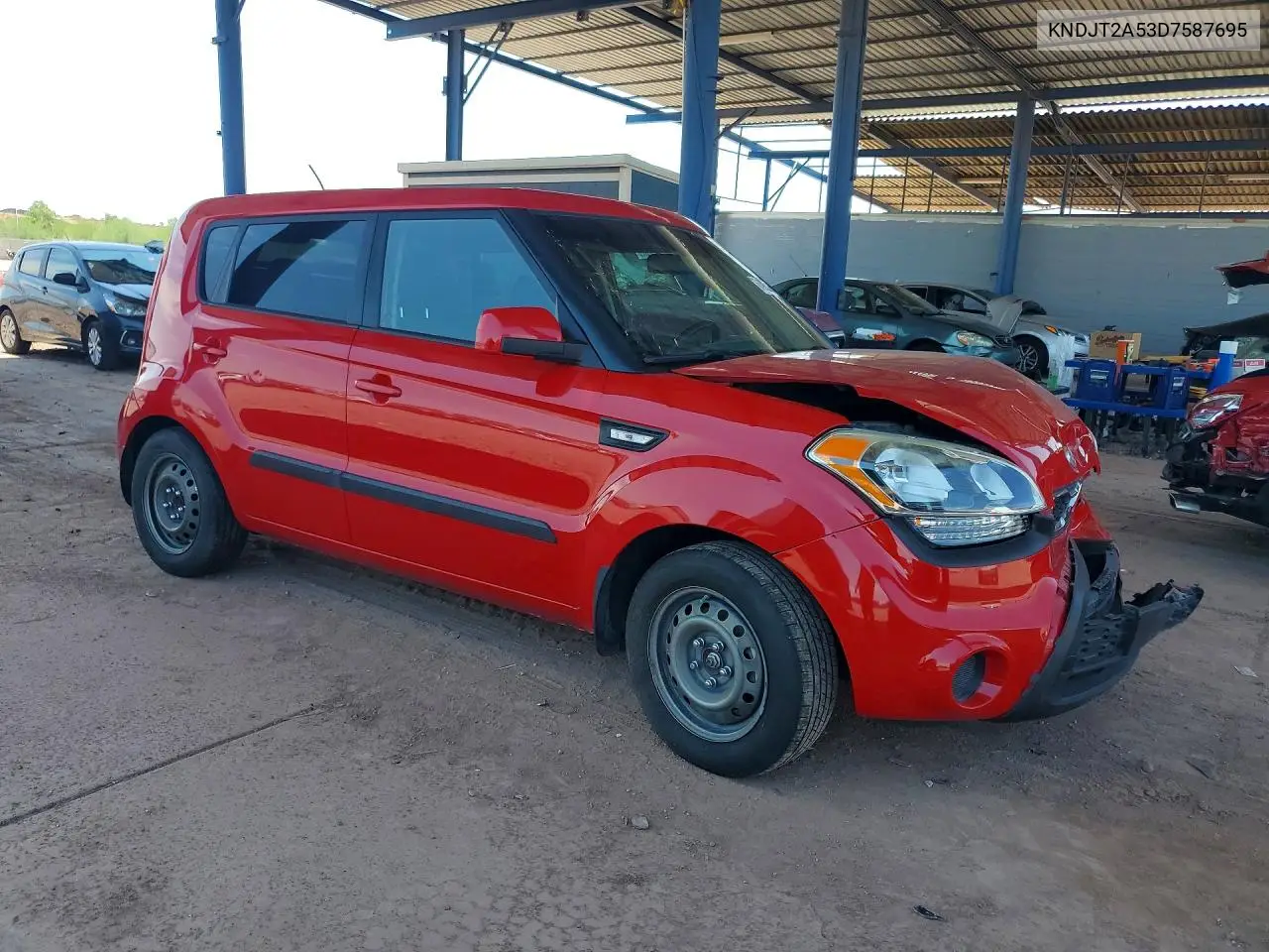 2013 Kia Soul Base VIN: KNDJT2A53D7587695 Lot: 61803286