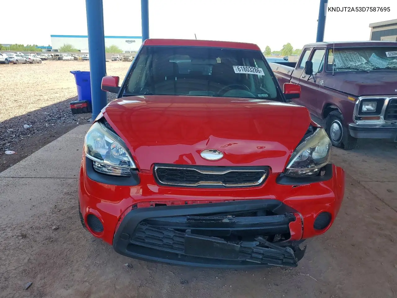 2013 Kia Soul Base VIN: KNDJT2A53D7587695 Lot: 61803286