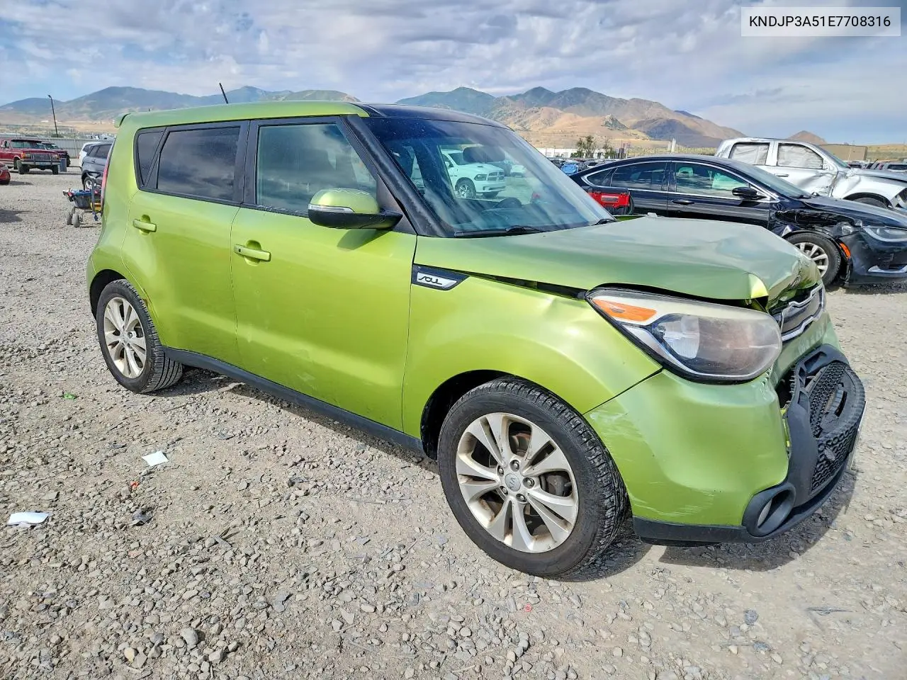 2014 Kia Soul + VIN: KNDJP3A51E7708316 Lot: 59263736