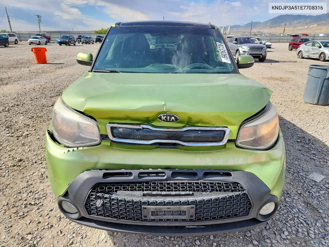2014 Kia Soul + VIN: KNDJP3A51E7708316 Lot: 59263736