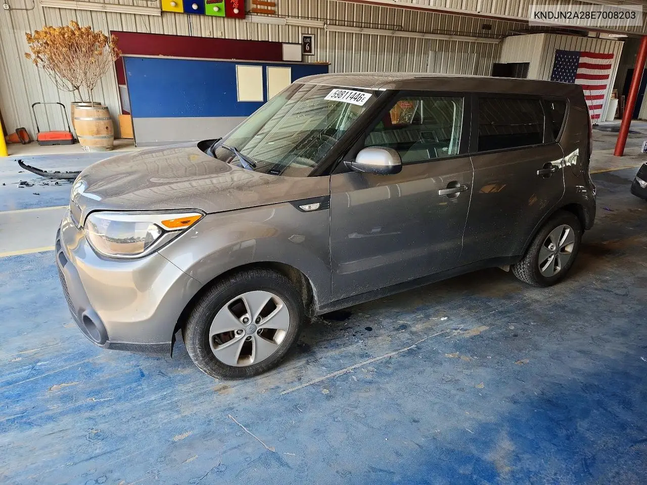 2014 Kia Soul Base VIN: KNDJN2A28E7008203 Lot: 59811446