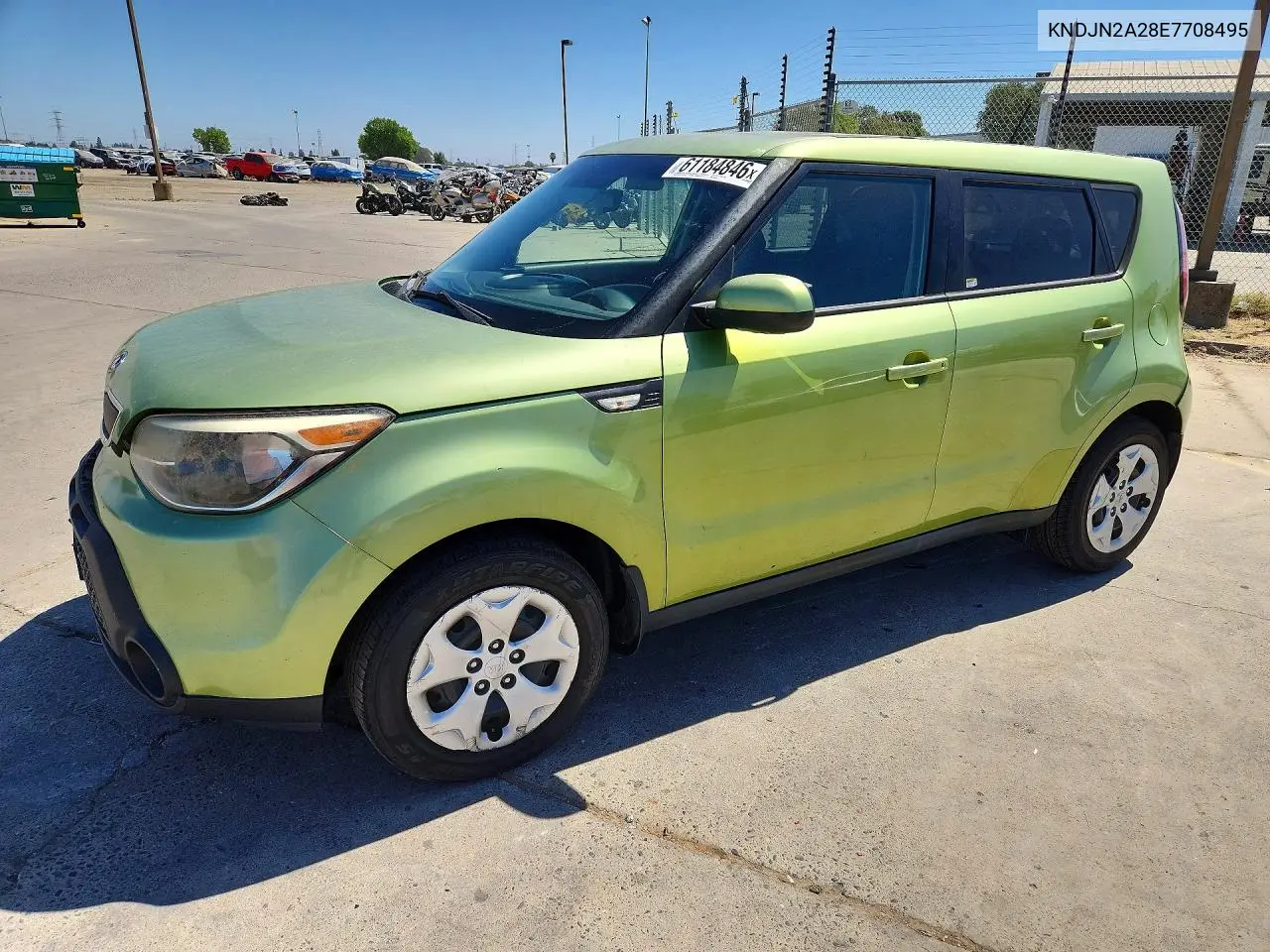 2014 Kia Soul Base VIN: KNDJN2A28E7708495 Lot: 61184846
