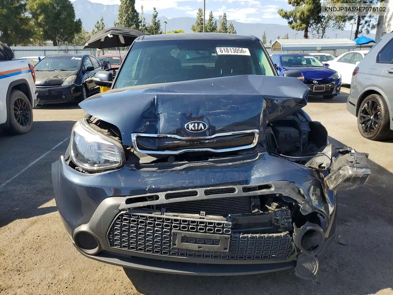2014 Kia Soul + VIN: KNDJP3A59E7076102 Lot: 61813056