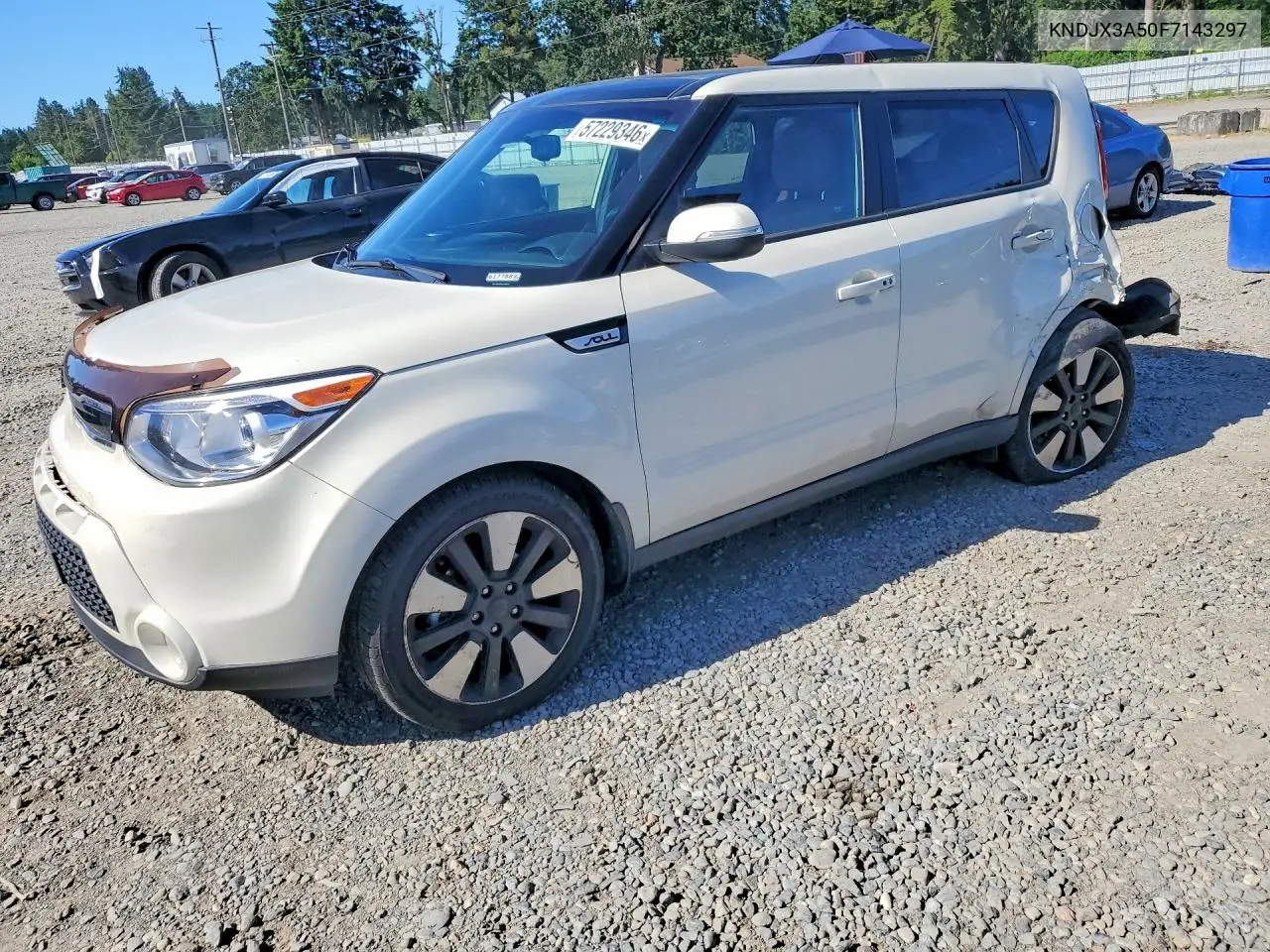 2015 Kia Soul ! VIN: KNDJX3A50F7143297 Lot: 57229346