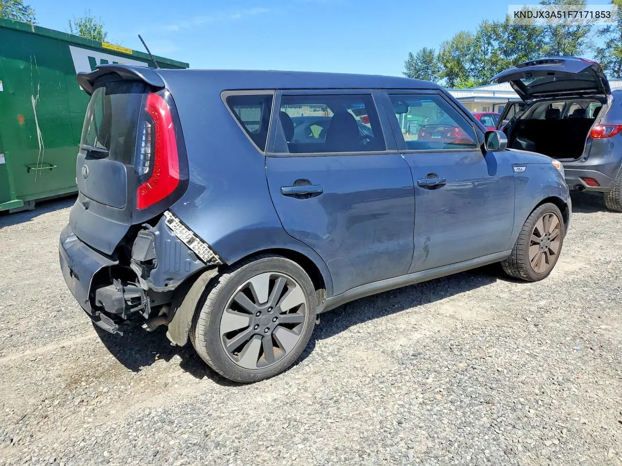 2015 Kia Soul ! VIN: KNDJX3A51F7171853 Lot: 57773116
