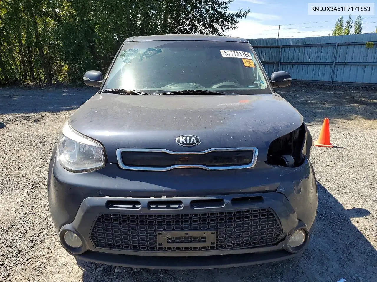 2015 Kia Soul ! VIN: KNDJX3A51F7171853 Lot: 57773116