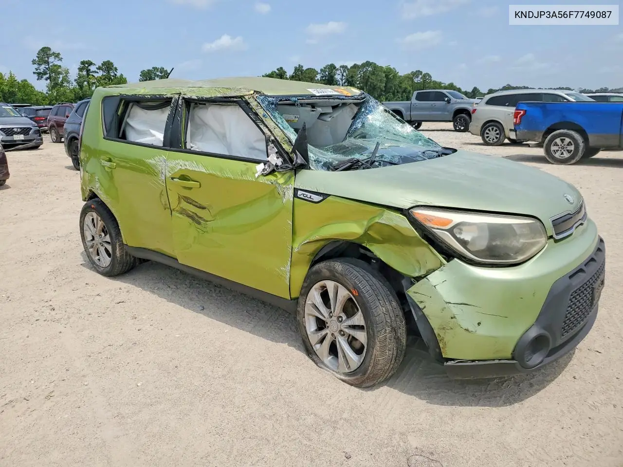 2015 Kia Soul + VIN: KNDJP3A56F7749087 Lot: 58387056