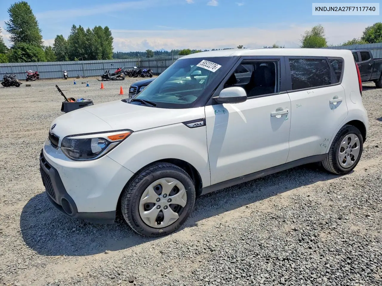 2015 Kia Soul Base VIN: KNDJN2A27F7117740 Lot: 58522276