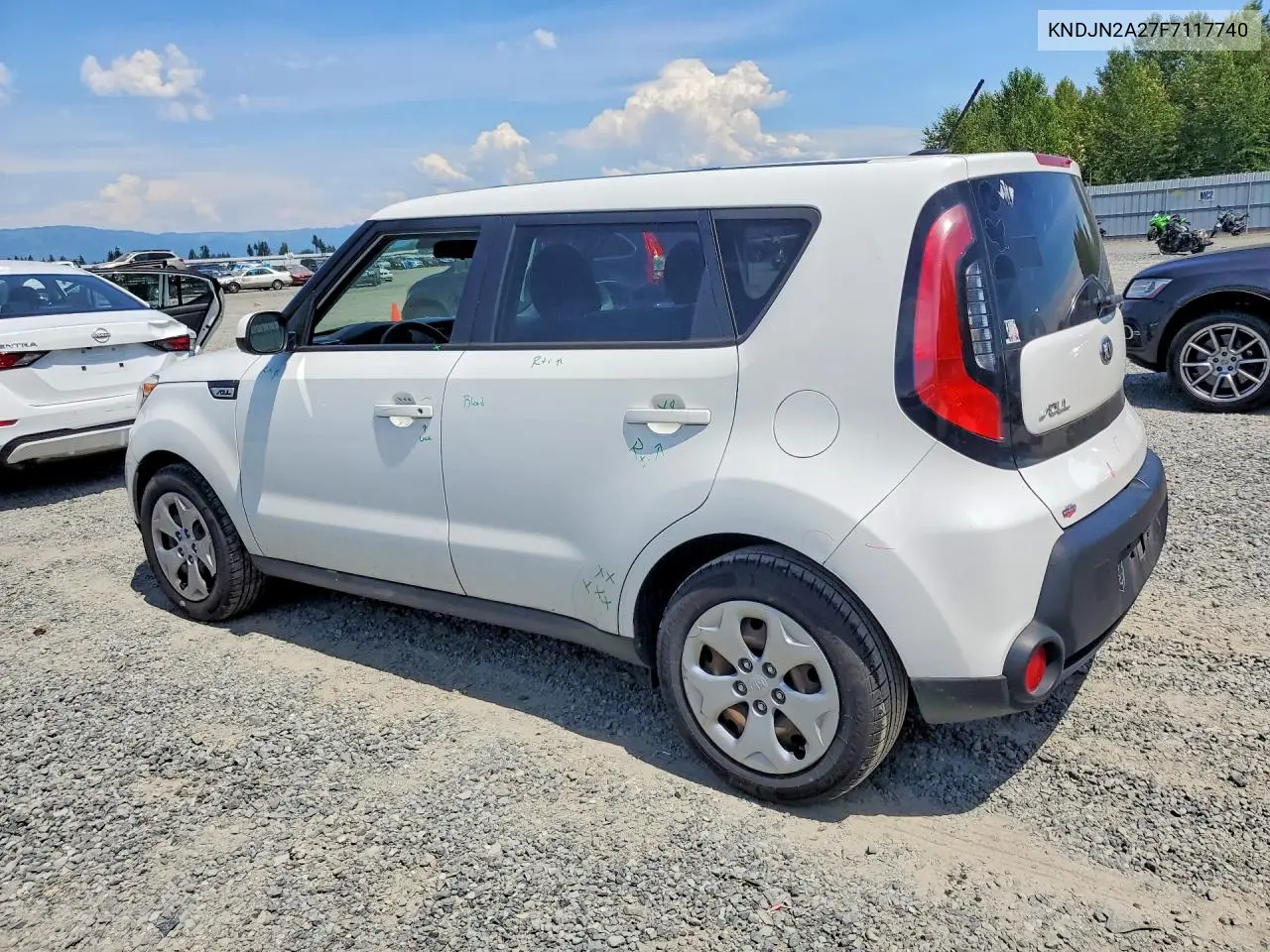 2015 Kia Soul Base VIN: KNDJN2A27F7117740 Lot: 58522276