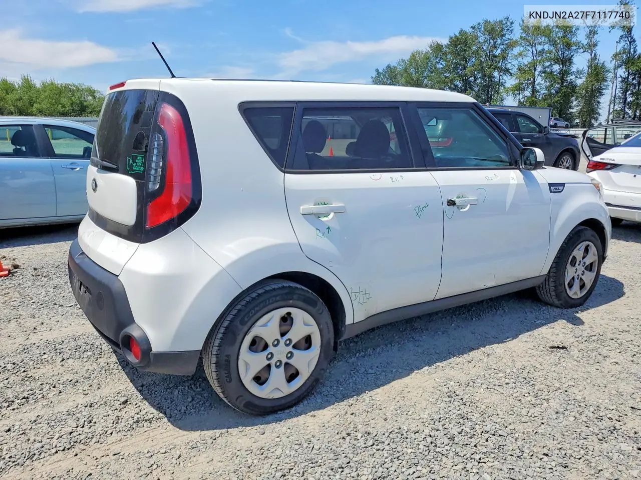 2015 Kia Soul Base VIN: KNDJN2A27F7117740 Lot: 58522276