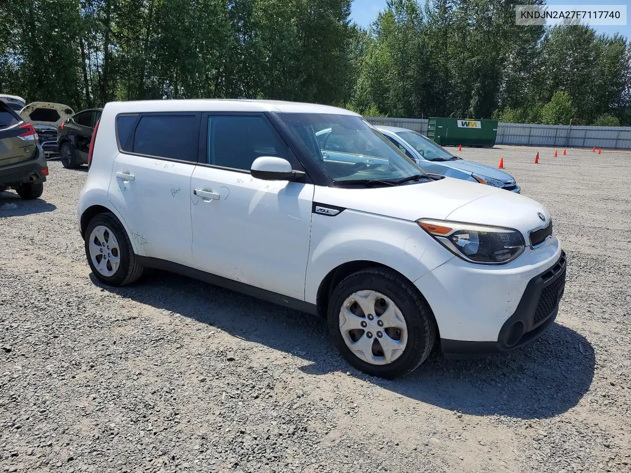 2015 Kia Soul Base VIN: KNDJN2A27F7117740 Lot: 58522276