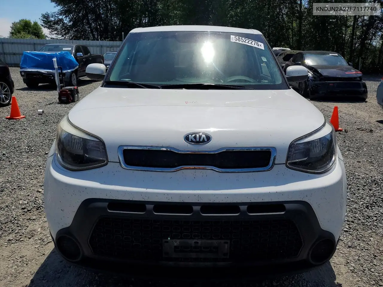 2015 Kia Soul Base VIN: KNDJN2A27F7117740 Lot: 58522276