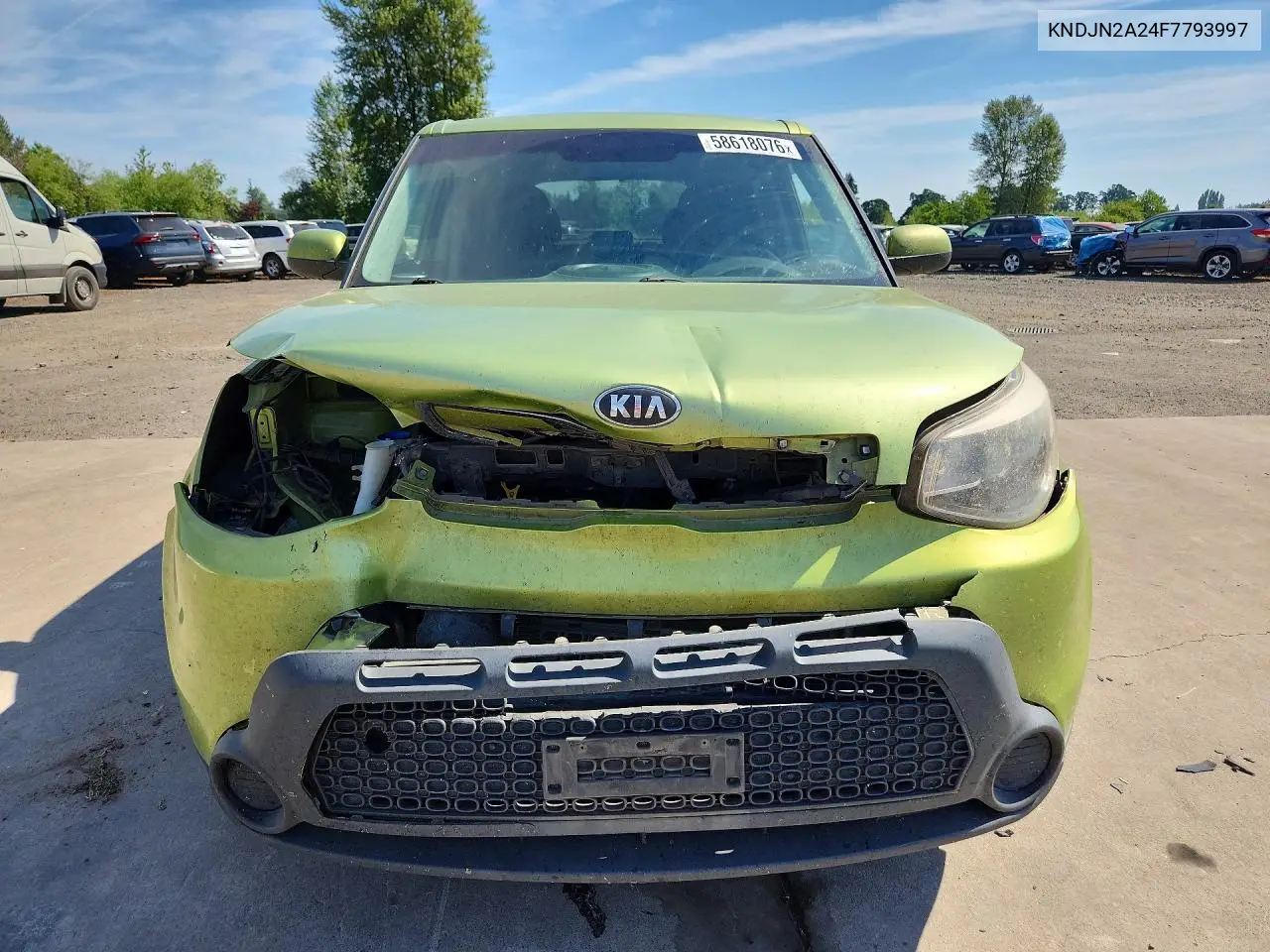 2015 Kia Soul Base VIN: KNDJN2A24F7793997 Lot: 58618076