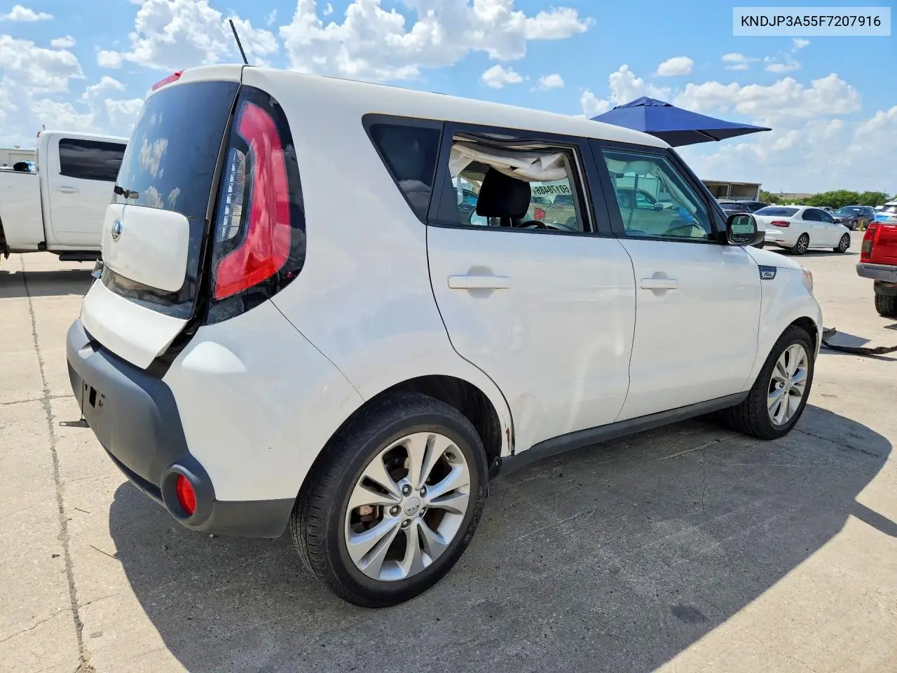 2015 Kia Soul + VIN: KNDJP3A55F7207916 Lot: 60178486