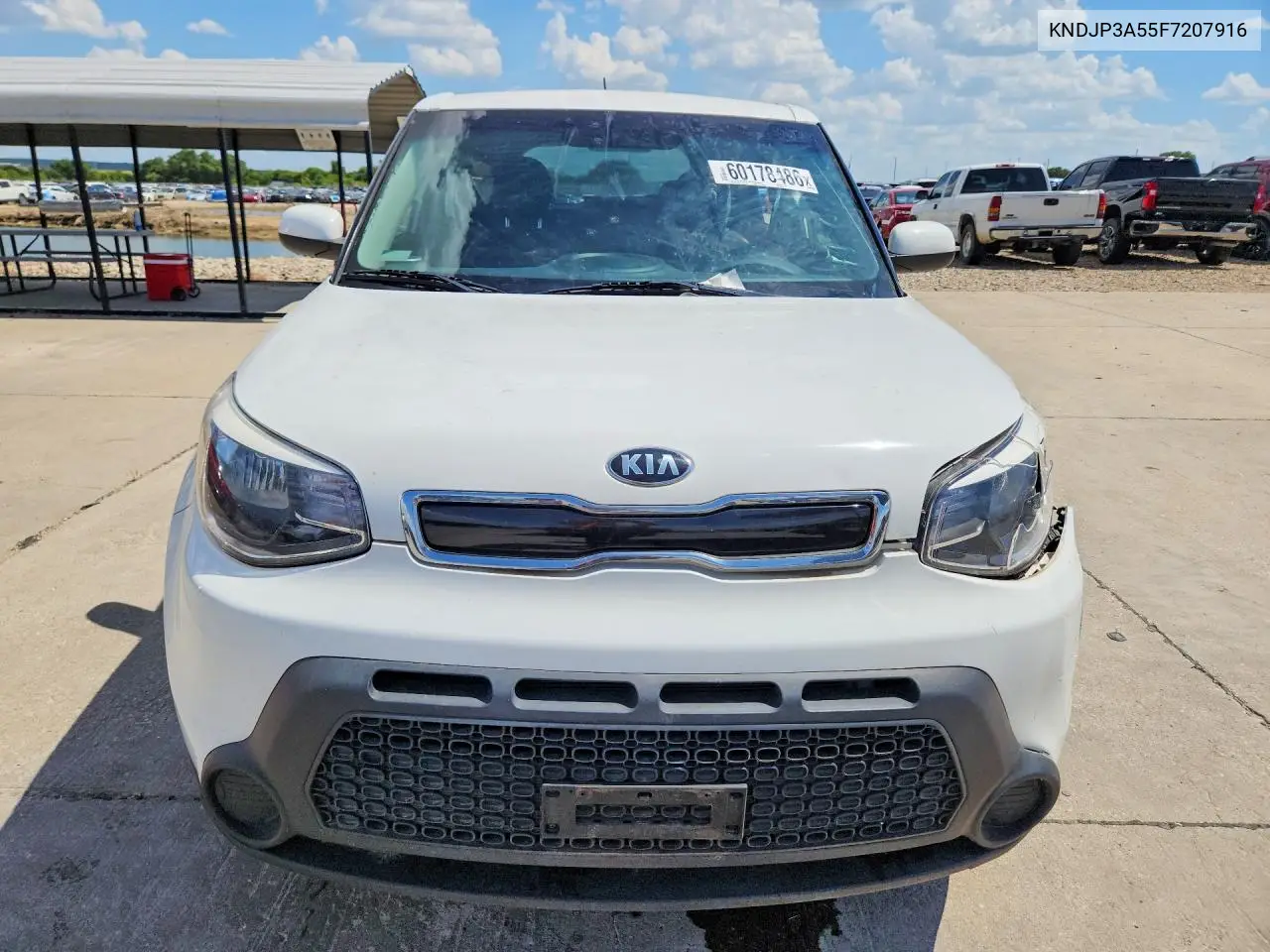 2015 Kia Soul + VIN: KNDJP3A55F7207916 Lot: 60178486
