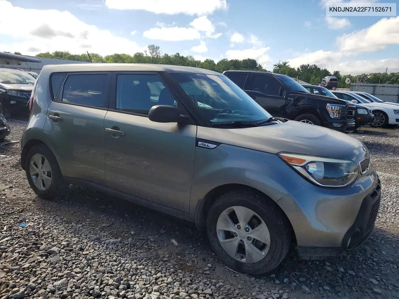 2015 Kia Soul Base VIN: KNDJN2A22F7152671 Lot: 61518296