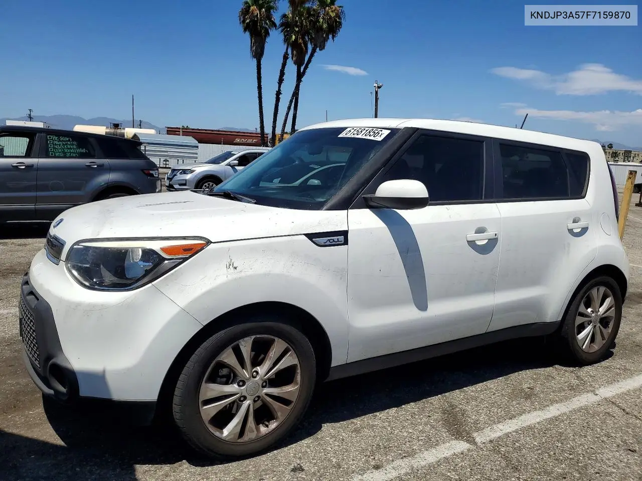 2015 Kia Soul + VIN: KNDJP3A57F7159870 Lot: 61581856