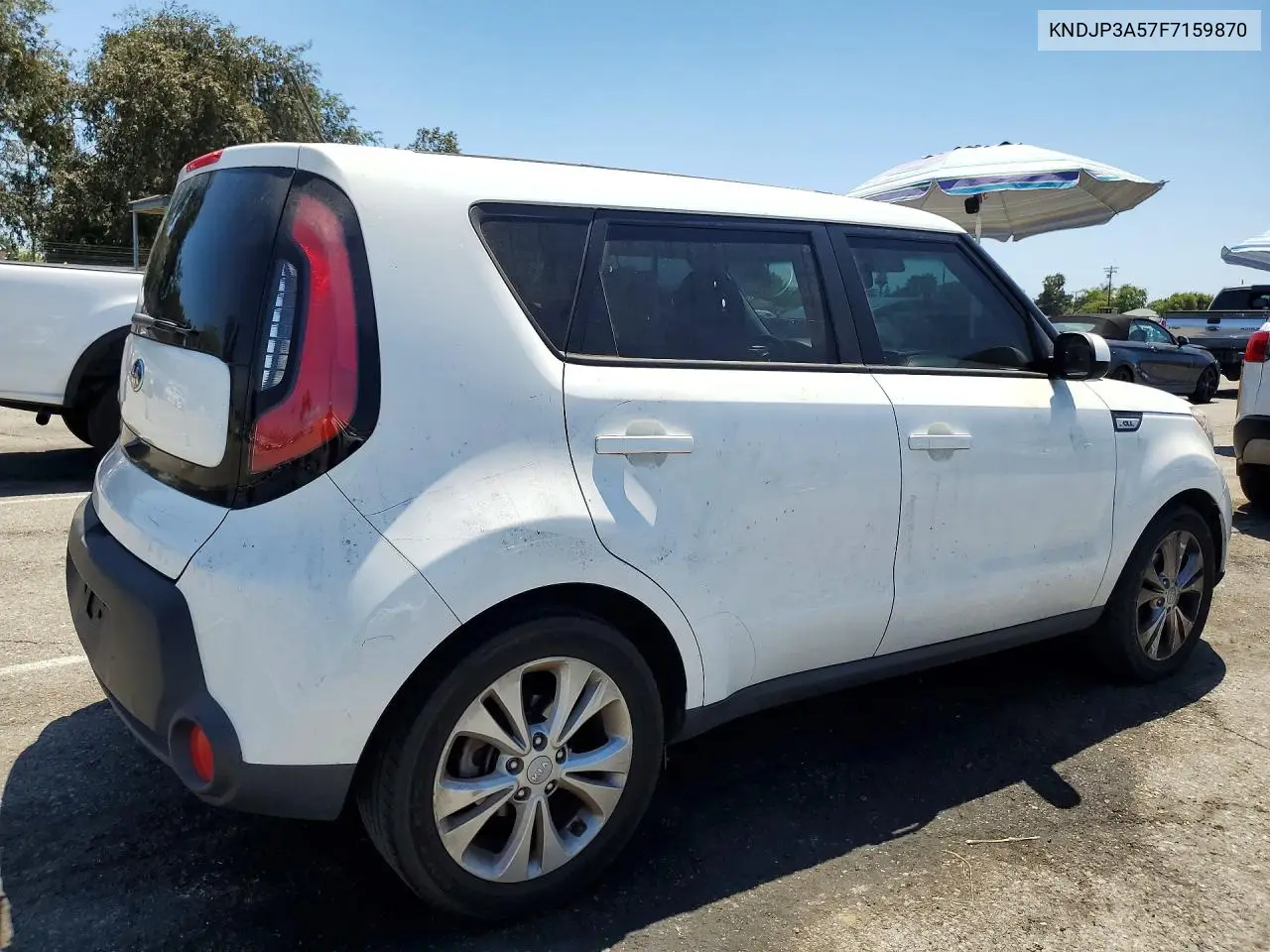 2015 Kia Soul + VIN: KNDJP3A57F7159870 Lot: 61581856