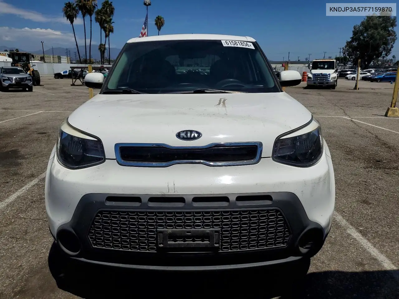 2015 Kia Soul + VIN: KNDJP3A57F7159870 Lot: 61581856