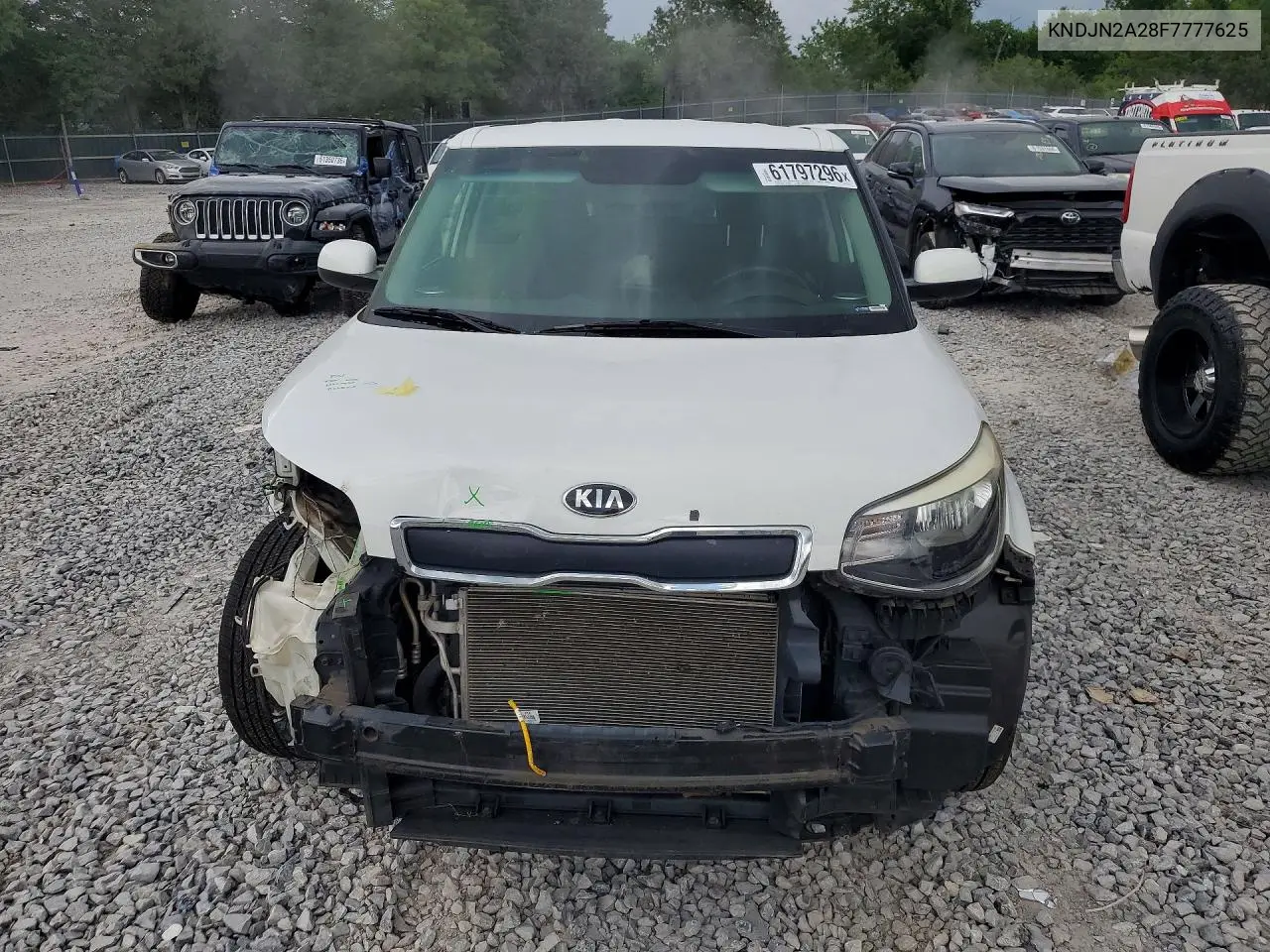 2015 Kia Soul Base VIN: KNDJN2A28F7777625 Lot: 61797296