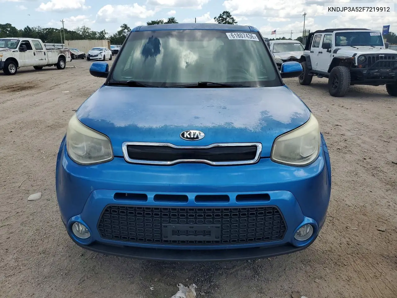 2015 Kia Soul + VIN: KNDJP3A52F7219912 Lot: 61807436