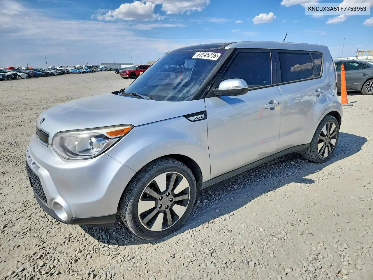 2015 Kia Soul ! VIN: KNDJX3A51F7753953 Lot: 61945216