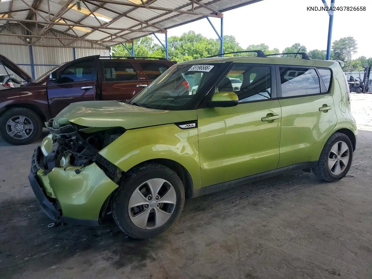 2016 Kia Soul Base VIN: KNDJN2A24G7826658 Lot: 55196586