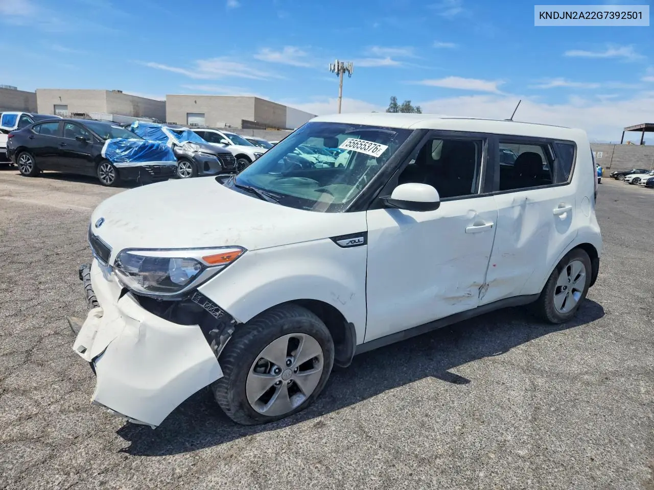 2016 Kia Soul Base VIN: KNDJN2A22G7392501 Lot: 55655376