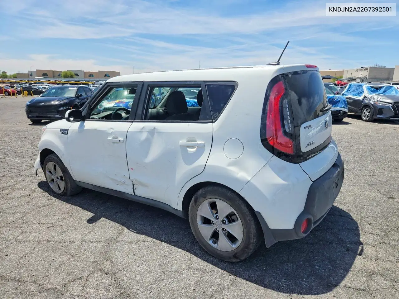 2016 Kia Soul Base VIN: KNDJN2A22G7392501 Lot: 55655376