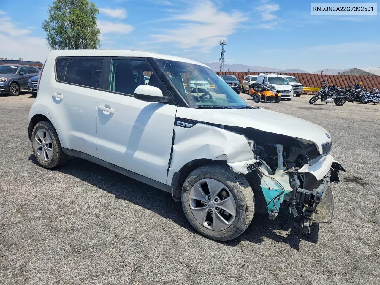2016 Kia Soul Base VIN: KNDJN2A22G7392501 Lot: 55655376