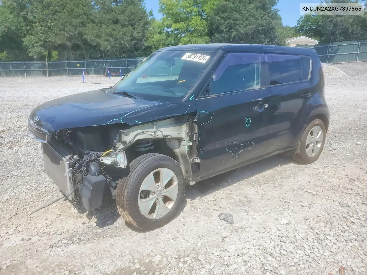 2016 Kia Soul Base VIN: KNDJN2A2XG7397865 Lot: 58397426