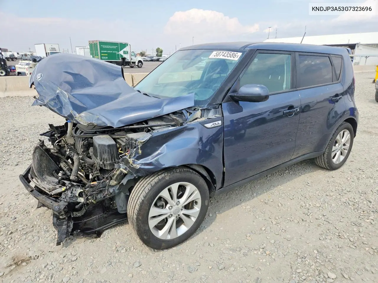 2016 Kia Soul + VIN: KNDJP3A53G7323696 Lot: 58743586