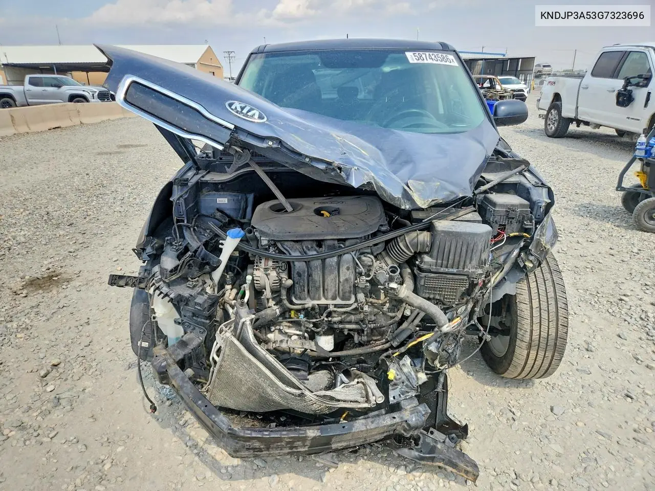 2016 Kia Soul + VIN: KNDJP3A53G7323696 Lot: 58743586