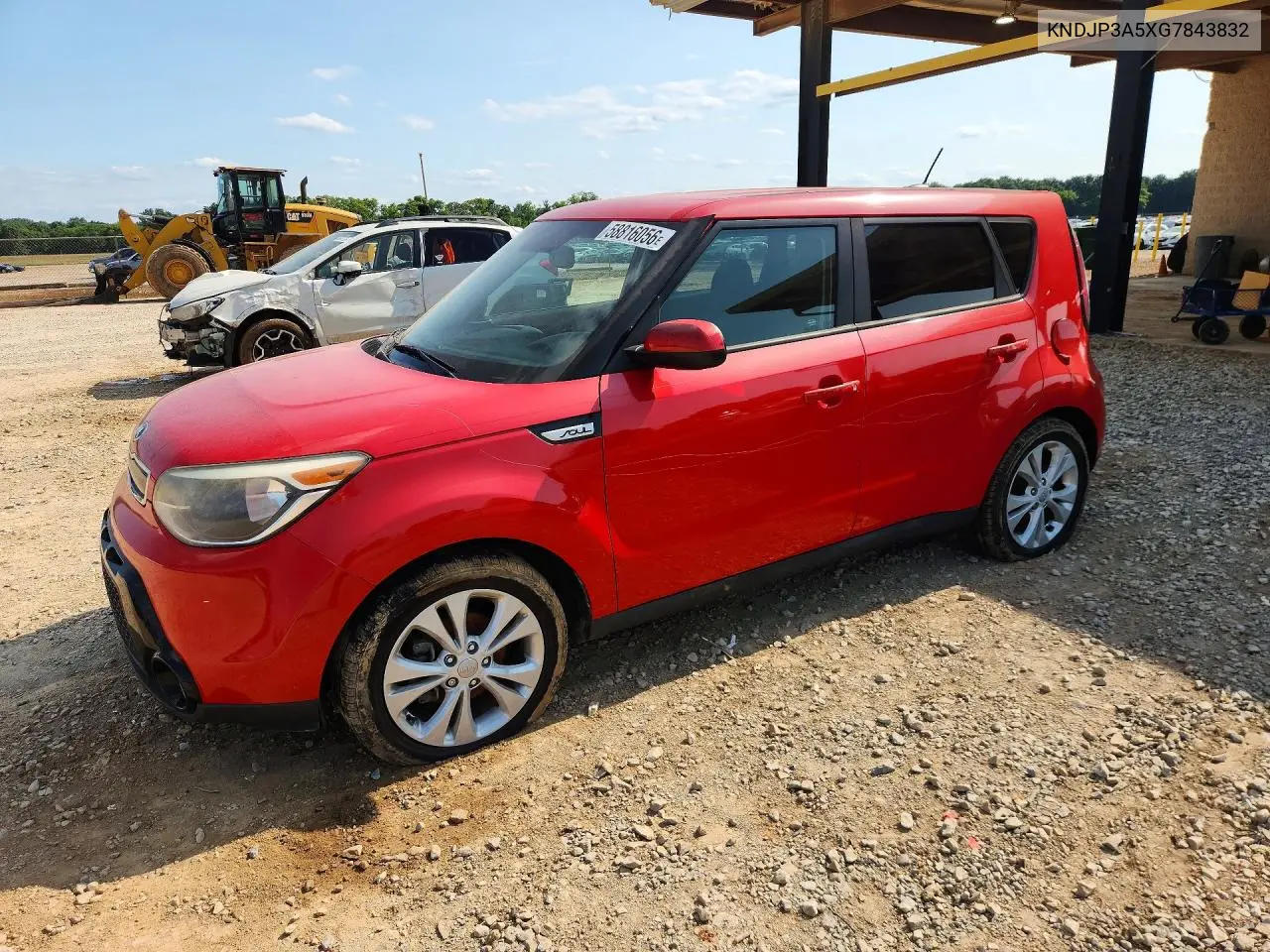 2016 Kia Soul + VIN: KNDJP3A5XG7843832 Lot: 58816056