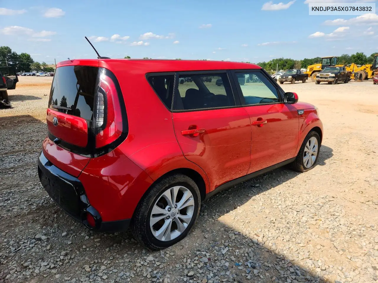 2016 Kia Soul + VIN: KNDJP3A5XG7843832 Lot: 58816056