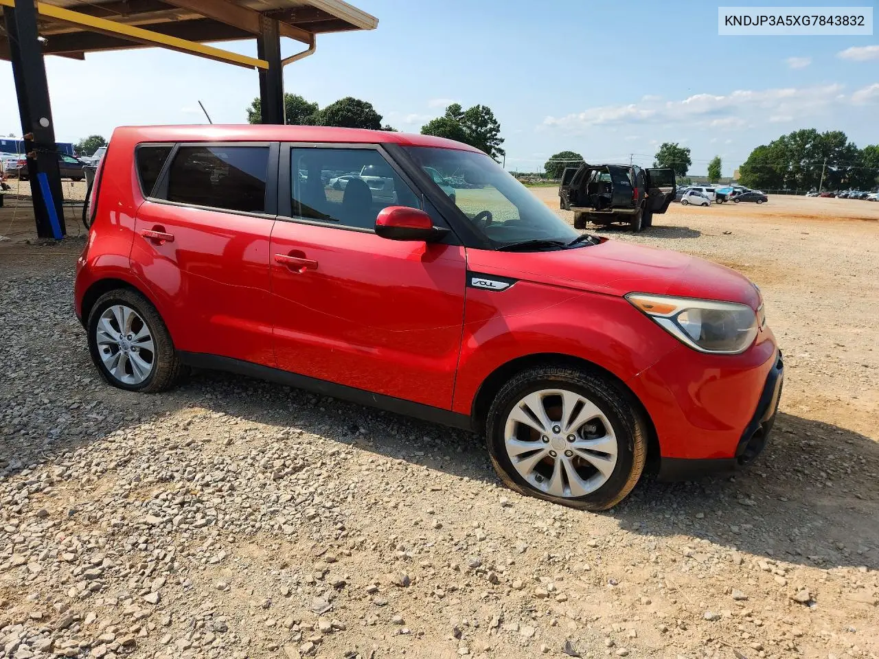 2016 Kia Soul + VIN: KNDJP3A5XG7843832 Lot: 58816056