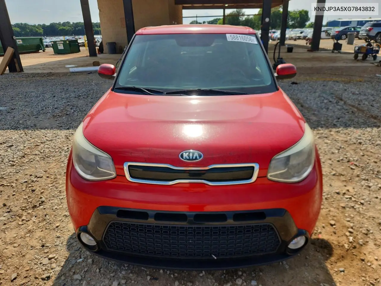 2016 Kia Soul + VIN: KNDJP3A5XG7843832 Lot: 58816056